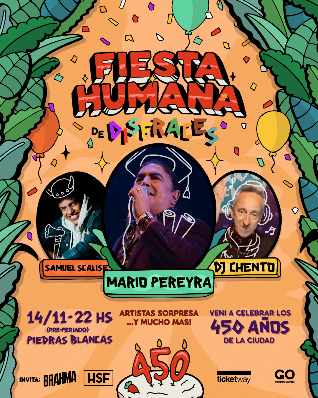 Últimas entradas para la Fiesta Humana por los 450 años de la ciudad