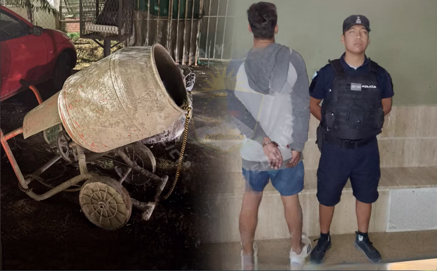 DESCONTRUIDOS: Detuvieron a pareja cuando escapaba con hormigonera 馃毀