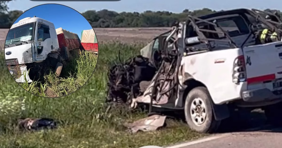 POZO BORRADO: choque frontal en la 95 y un vecino murió en el acto